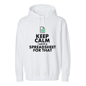 Funny Excel Spreadsheets Lover Gift Accountant Garment-Dyed Fleece Hoodie