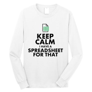 Funny Excel Spreadsheets Lover Gift Accountant Long Sleeve Shirt