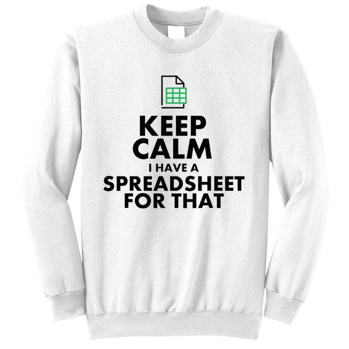 Funny Excel Spreadsheets Lover Gift Accountant Sweatshirt