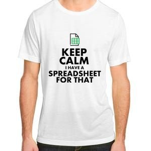 Funny Excel Spreadsheets Lover Gift Accountant Adult ChromaSoft Performance T-Shirt