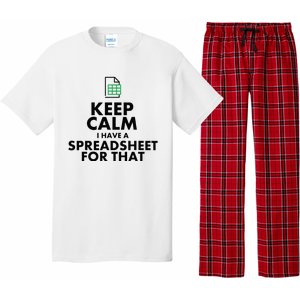 Funny Excel Spreadsheets Lover Gift Accountant Pajama Set