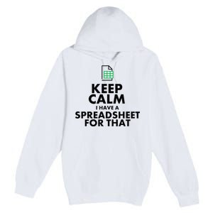 Funny Excel Spreadsheets Lover Gift Accountant Premium Pullover Hoodie