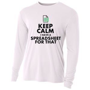 Funny Excel Spreadsheets Lover Gift Accountant Cooling Performance Long Sleeve Crew