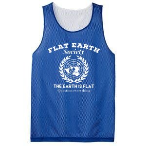 Flat Earth Society Question Everything Flat Earth Gift Mesh Reversible Basketball Jersey Tank