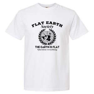 Flat Earth Society Question Everything Flat Earth Gift Garment-Dyed Heavyweight T-Shirt