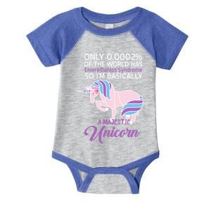 Funny Ehlersgiftdanlos Syndrome Awareness Unicorn Lover Humor Gift Infant Baby Jersey Bodysuit