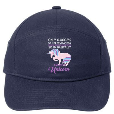 Funny Ehlersgiftdanlos Syndrome Awareness Unicorn Lover Humor Gift 7-Panel Snapback Hat