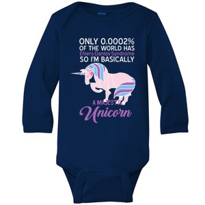 Funny Ehlersgiftdanlos Syndrome Awareness Unicorn Lover Humor Gift Baby Long Sleeve Bodysuit