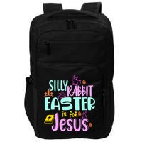 Funny Easter Sunday Silly Rabbit Easter Is For Jesus Impact Tech Backpack