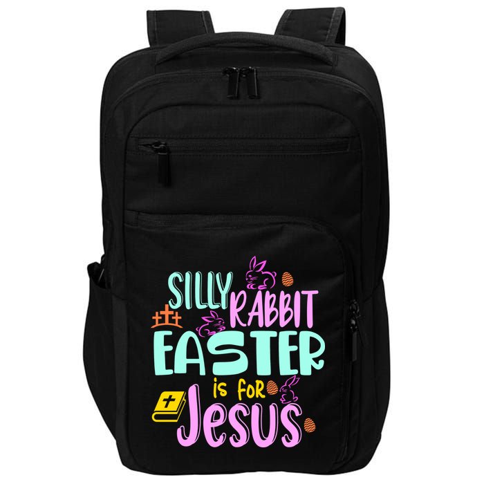 Funny Easter Sunday Silly Rabbit Easter Is For Jesus Impact Tech Backpack