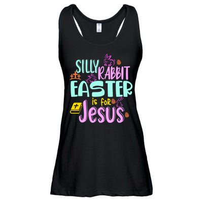 Funny Easter Sunday Silly Rabbit Easter Is For Jesus Ladies Essential Flowy Tank