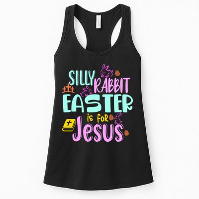 Funny Easter Sunday Silly Rabbit Easter Is For Jesus Womens Tank Top