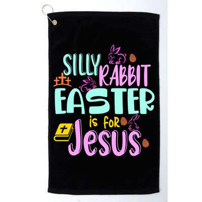 Funny Easter Sunday Silly Rabbit Easter Is For Jesus Golf Towel