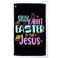 Funny Easter Sunday Silly Rabbit Easter Is For Jesus Golf Towel