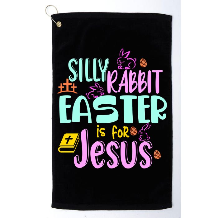 Funny Easter Sunday Silly Rabbit Easter Is For Jesus Golf Towel