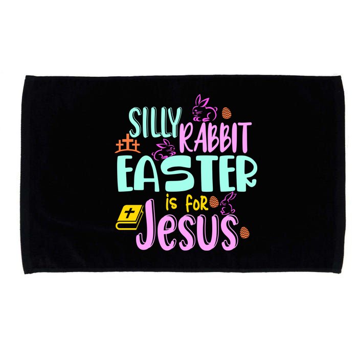 Funny Easter Sunday Silly Rabbit Easter Is For Jesus Microfiber Hand Towel