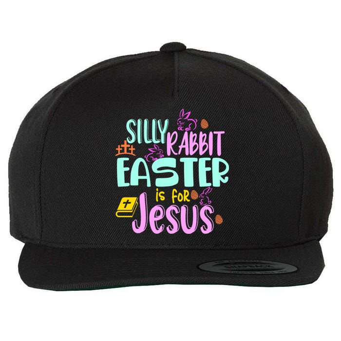 Funny Easter Sunday Silly Rabbit Easter Is For Jesus Wool Snapback Cap