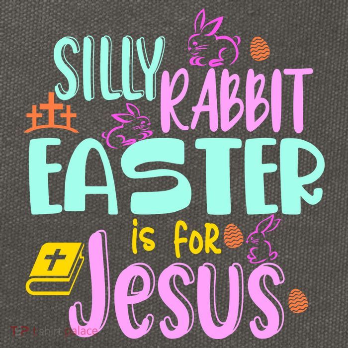 Funny Easter Sunday Silly Rabbit Easter Is For Jesus Cotton Canvas Backpack
