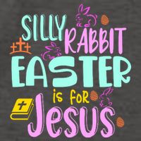 Funny Easter Sunday Silly Rabbit Easter Is For Jesus Vector Backpack