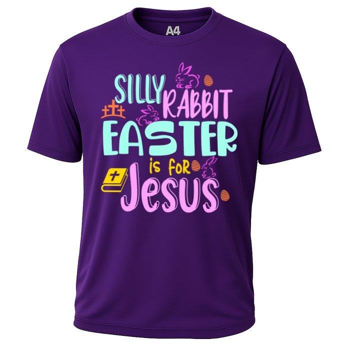 Funny Easter Sunday Silly Rabbit Easter Is For Jesus Cooling Performance Crew T-Shirt