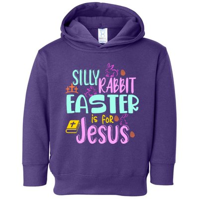 Funny Easter Sunday Silly Rabbit Easter Is For Jesus Toddler Hoodie