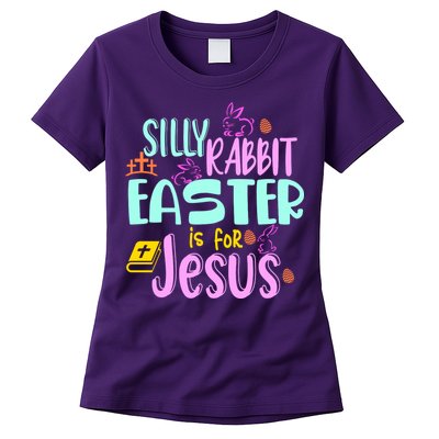 Funny Easter Sunday Silly Rabbit Easter Is For Jesus Womens T-Shirt
