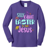 Funny Easter Sunday Silly Rabbit Easter Is For Jesus Kids Long Sleeve Shirt