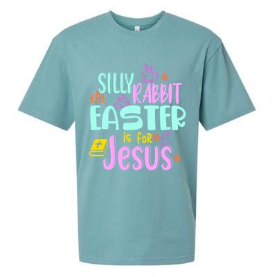Funny Easter Sunday Silly Rabbit Easter Is For Jesus Sueded Cloud Jersey T-Shirt