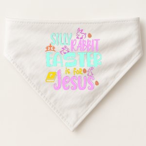 Funny Easter Sunday Silly Rabbit Easter Is For Jesus USA-Made Doggie Bandana