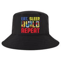 Funny Eat Sleep Build Repeat Building Funny Builders Cool Comfort Performance Bucket Hat