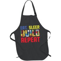 Funny Eat Sleep Build Repeat Building Funny Builders Apron
