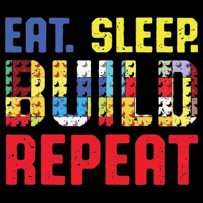 Funny Eat Sleep Build Repeat Building Funny Builders T-Shirt