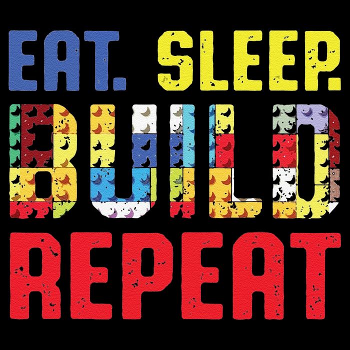 Funny Eat Sleep Build Repeat Building Funny Builders 16 in Basic Backpack