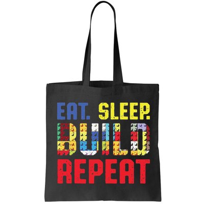 Funny Eat Sleep Build Repeat Building Funny Builders Bag