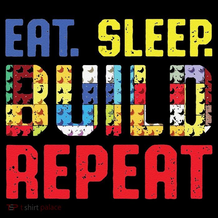 Funny Eat Sleep Build Repeat Building Funny Builders Premium T-Shirt