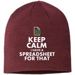 Funny Excel Spreadsheets Lover Gift Accountant Men Women Sustainable Beanie