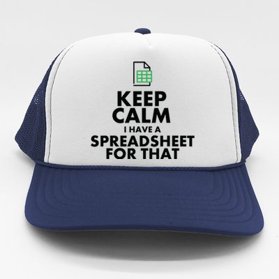 Funny Excel Spreadsheets Lover Gift Accountant Men Women Trucker Hat