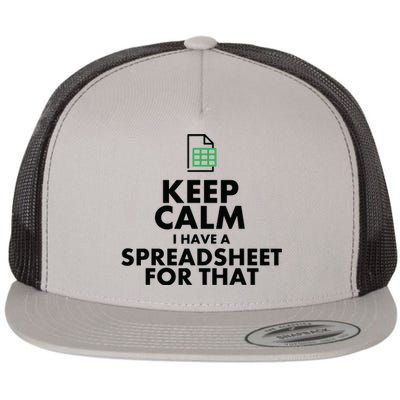 Funny Excel Spreadsheets Lover Gift Accountant Men Women Flat Bill Trucker Hat