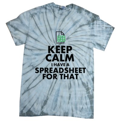 Funny Excel Spreadsheets Lover Gift Accountant Men Women Tie-Dye T-Shirt