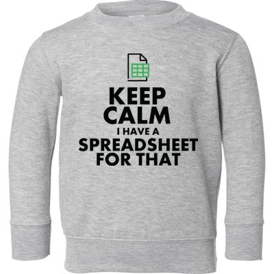 Funny Excel Spreadsheets Lover Gift Accountant Men Women Toddler Sweatshirt