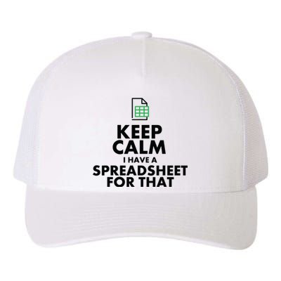 Funny Excel Spreadsheets Lover Gift Accountant Men Women Yupoong Adult 5-Panel Trucker Hat