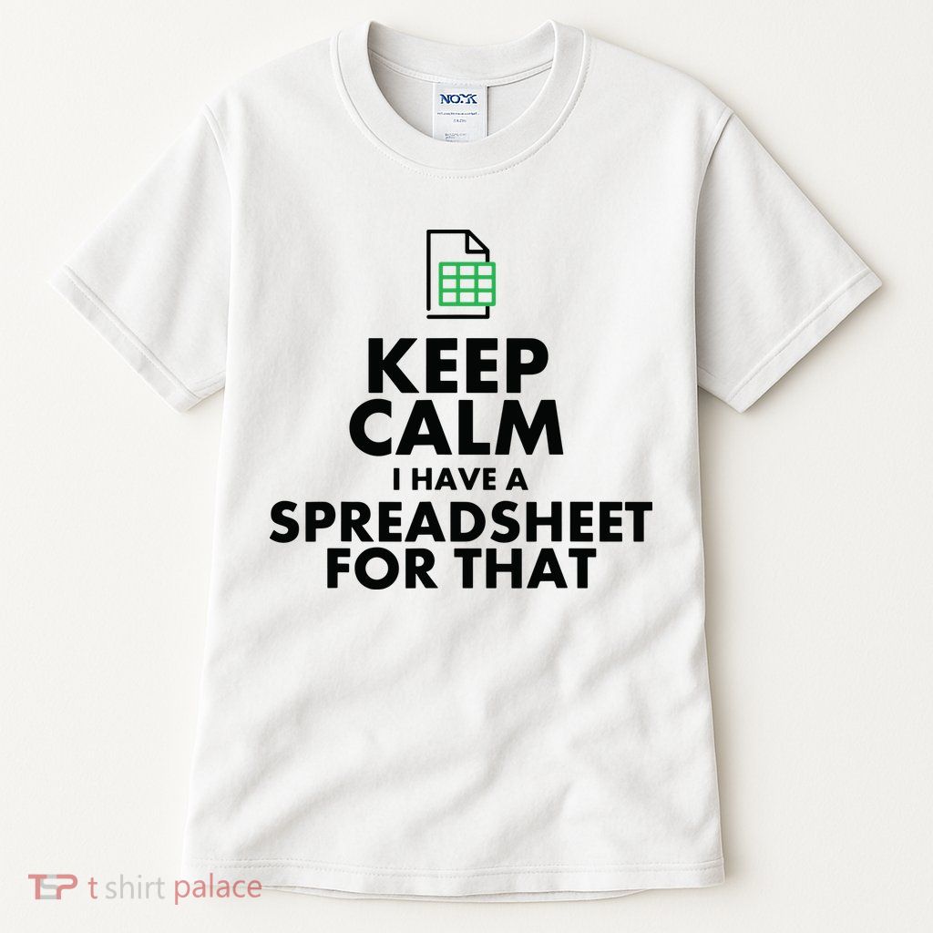 Funny Excel Spreadsheets Lover Gift Accountant Men Women Tall T-Shirt