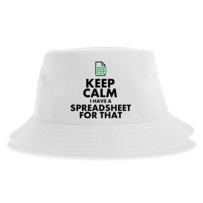 Funny Excel Spreadsheets Lover Gift Accountant Men Women Sustainable Bucket Hat