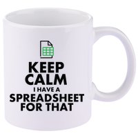 Funny Excel Spreadsheets Lover Gift Accountant Men Women 11oz C Handle Ceramic Mug