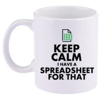 Funny Excel Spreadsheets Lover Gift Accountant Men Women 11oz C Handle Ceramic Mug