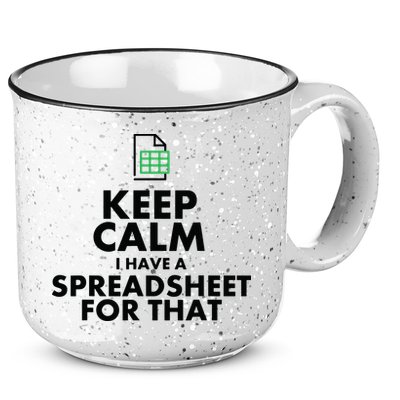 Funny Excel Spreadsheets Lover Gift Accountant Men Women 15oz Campfire Ceramic Mug