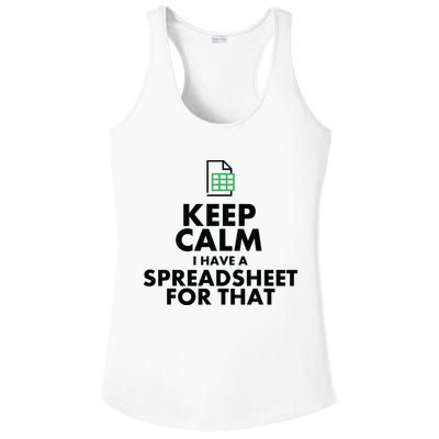 Funny Excel Spreadsheets Lover Gift Accountant Men Women Ladies PosiCharge Competitor Racerback Tank