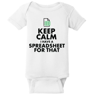 Funny Excel Spreadsheets Lover Gift Accountant Men Women Baby Bodysuit