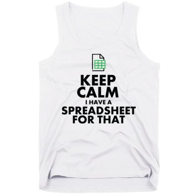 Funny Excel Spreadsheets Lover Gift Accountant Men Women Tank Top