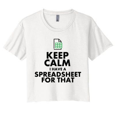 Funny Excel Spreadsheets Lover Gift Accountant Men Women Crop Top